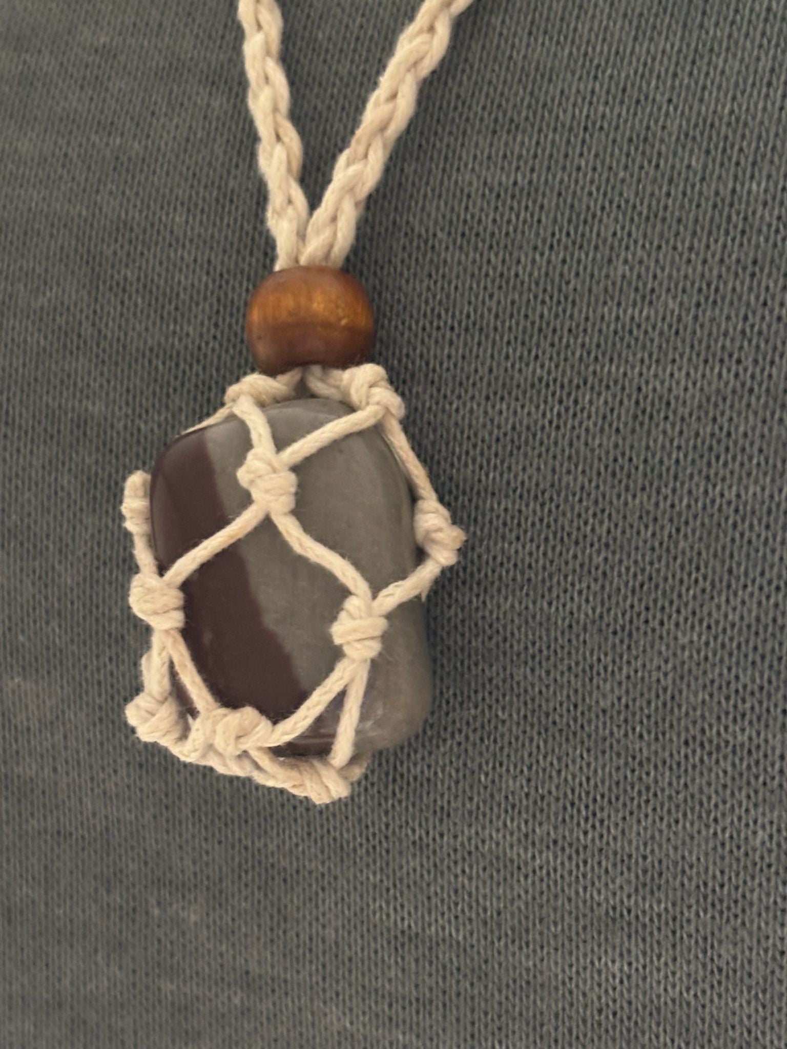 Macrame & Gemstone Necklace
