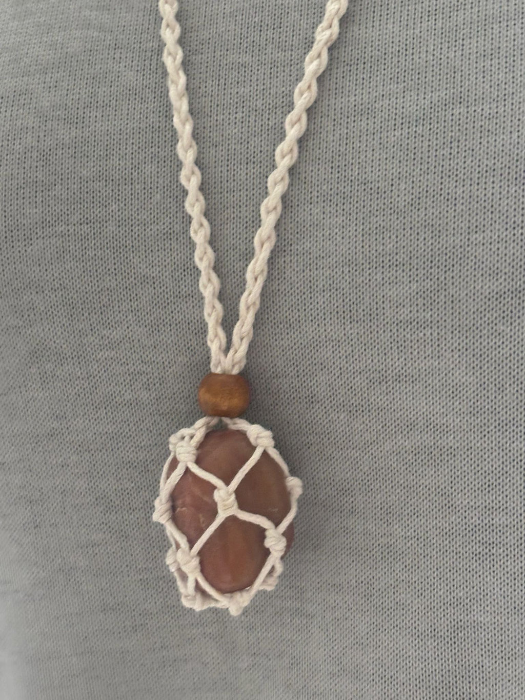 Macrame & Gemstone Necklace