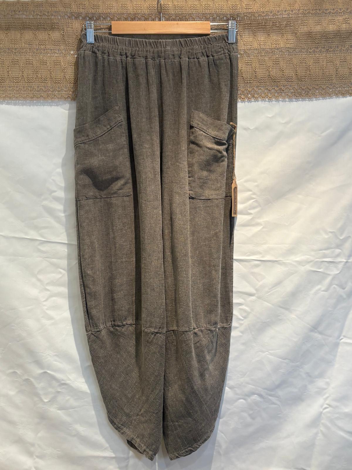 Italian-Made Harem Pants – 100% Cotton – One Size