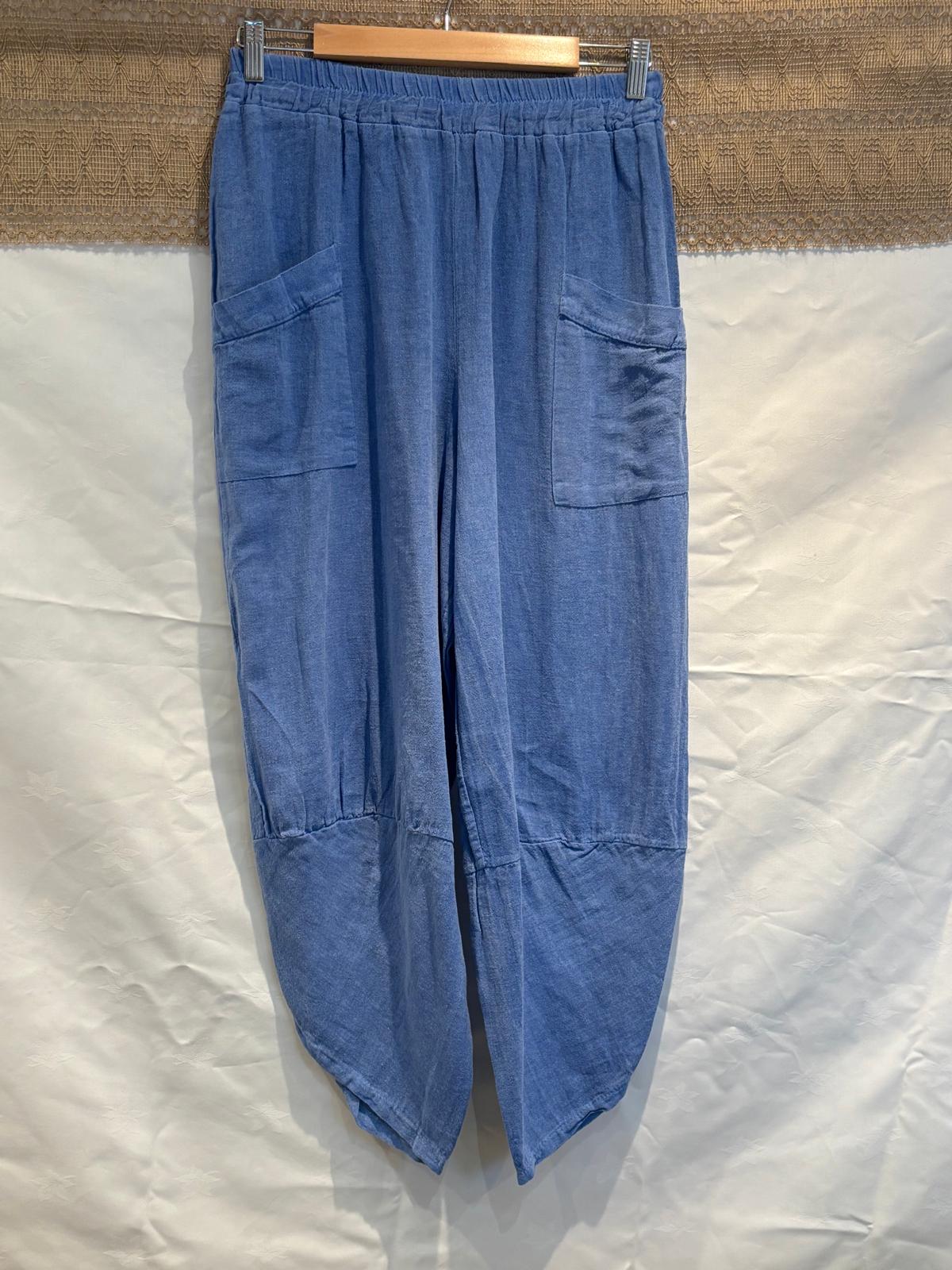 Italian-Made Harem Pants – 100% Cotton – One Size