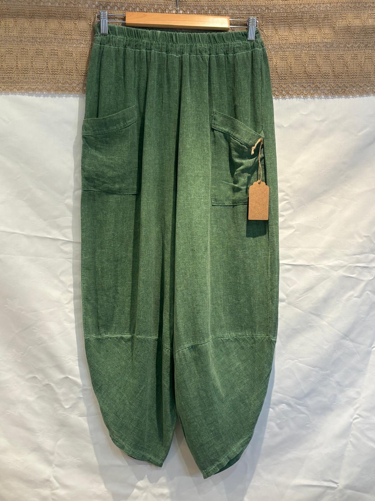Italian-Made Harem Pants – 100% Cotton – One Size