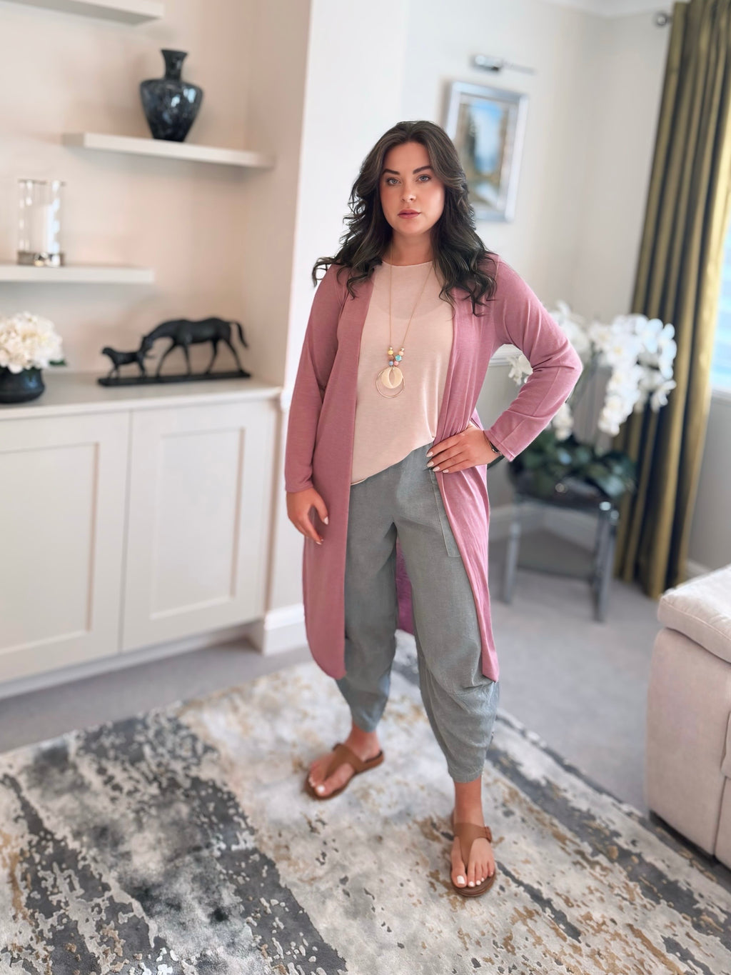 Luxury Italian-Made Long Cardigan – One Size