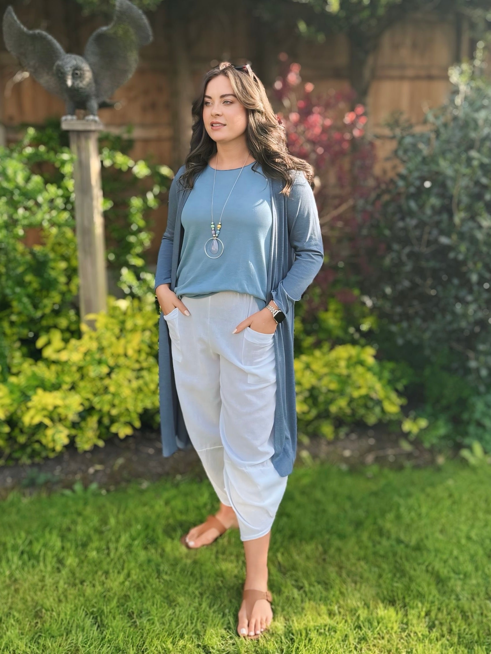 Luxury Italian-Made Harem Pants – 100% Cotton – One Size
