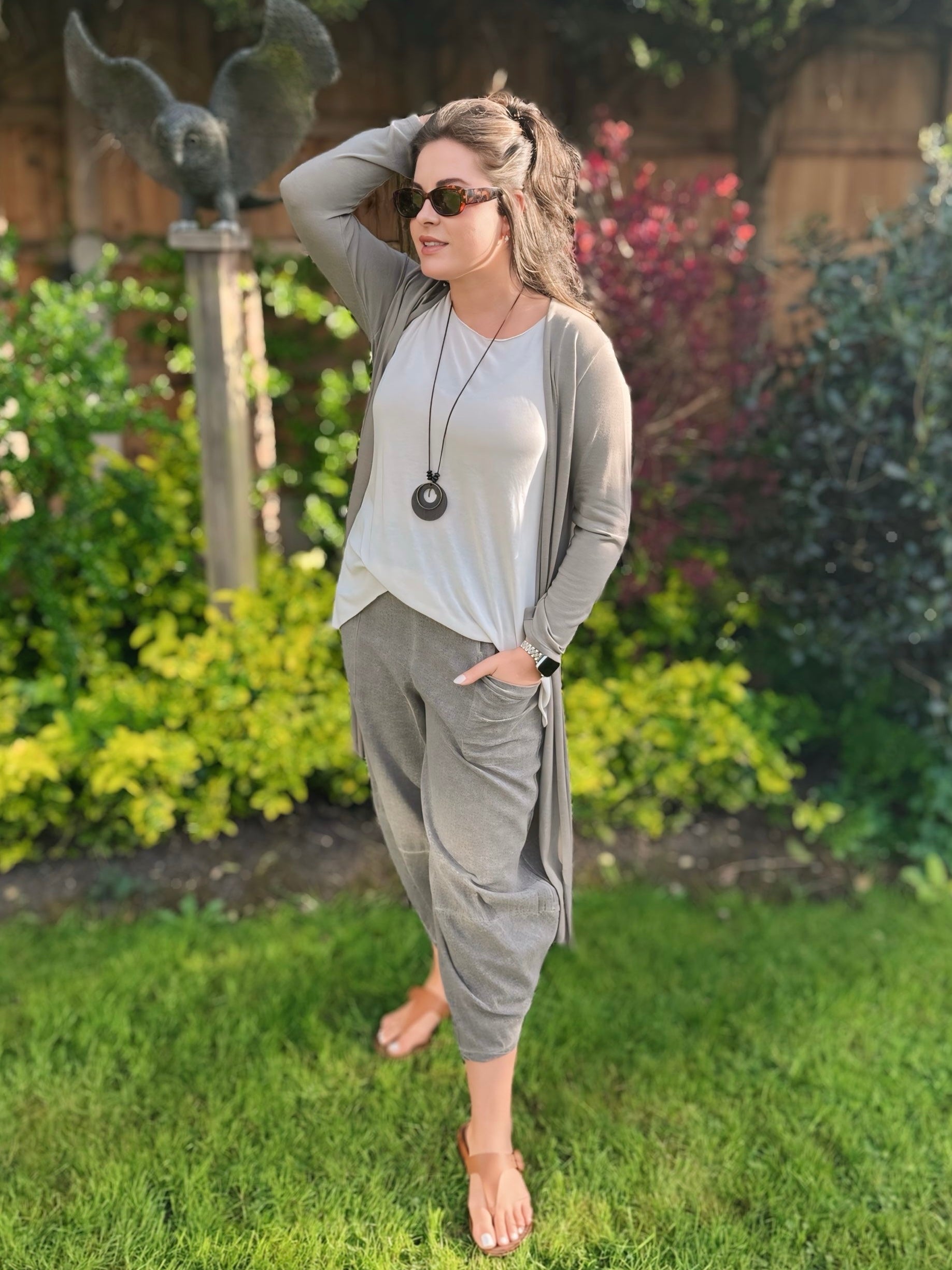 Luxury Italian-Made Long Cardigan – One Size