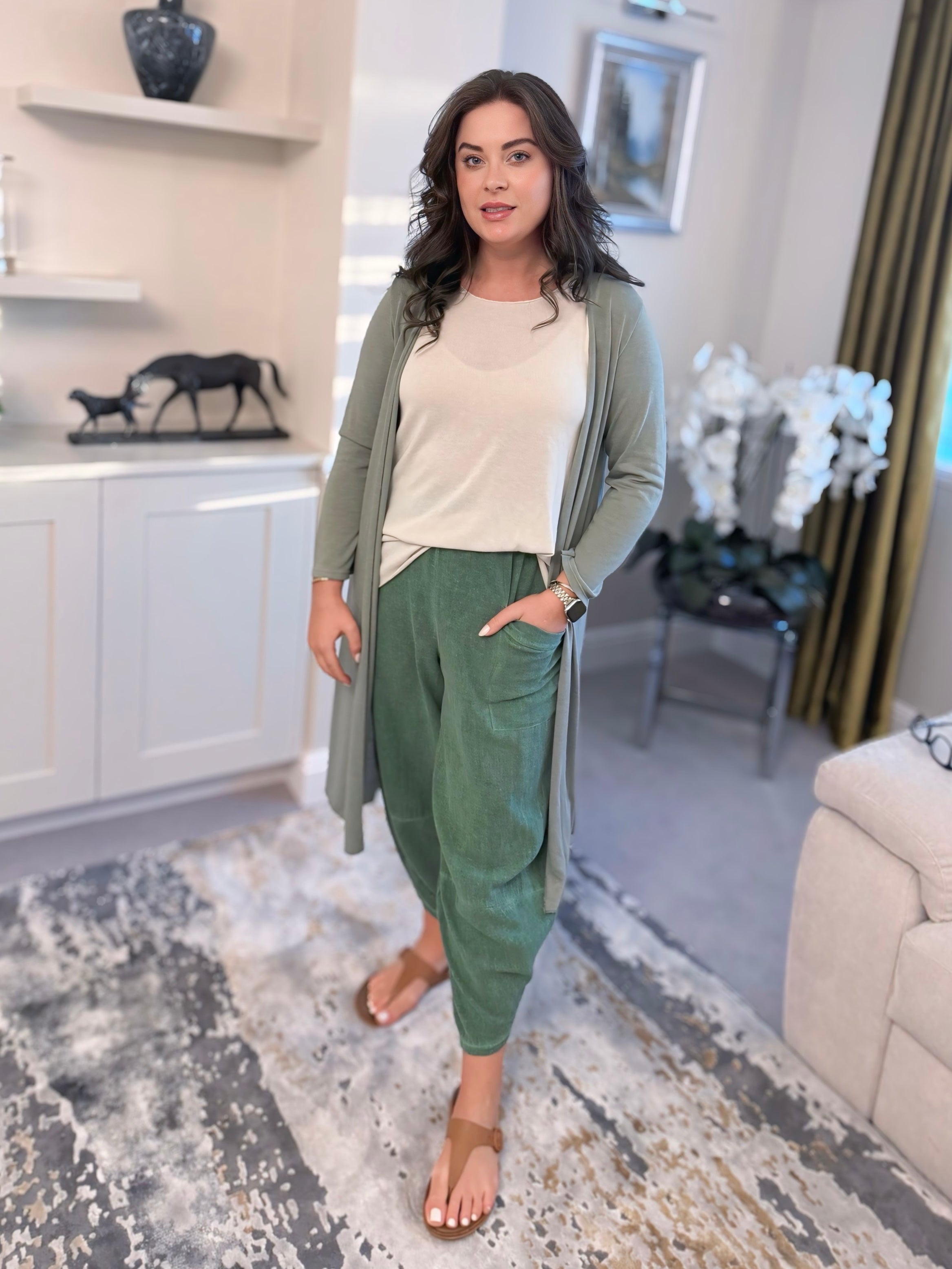 Luxury Italian-Made Long Cardigan – One Size
