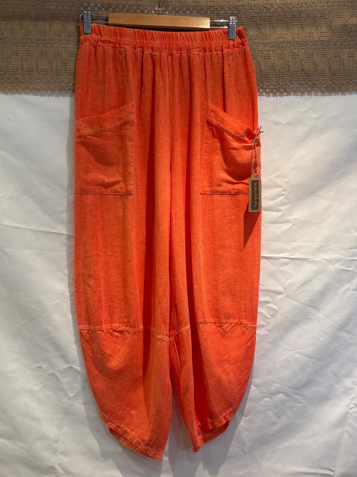 Italian-Made Harem Pants – 100% Cotton – One Size