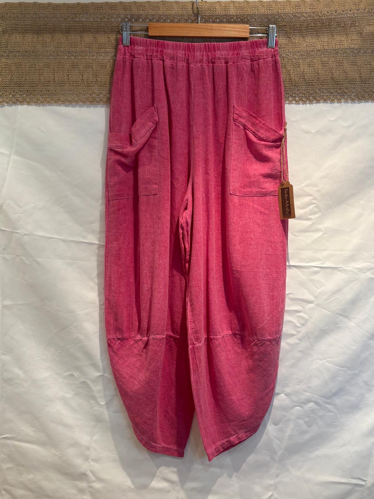 Italian-Made Harem Pants – 100% Cotton – One Size
