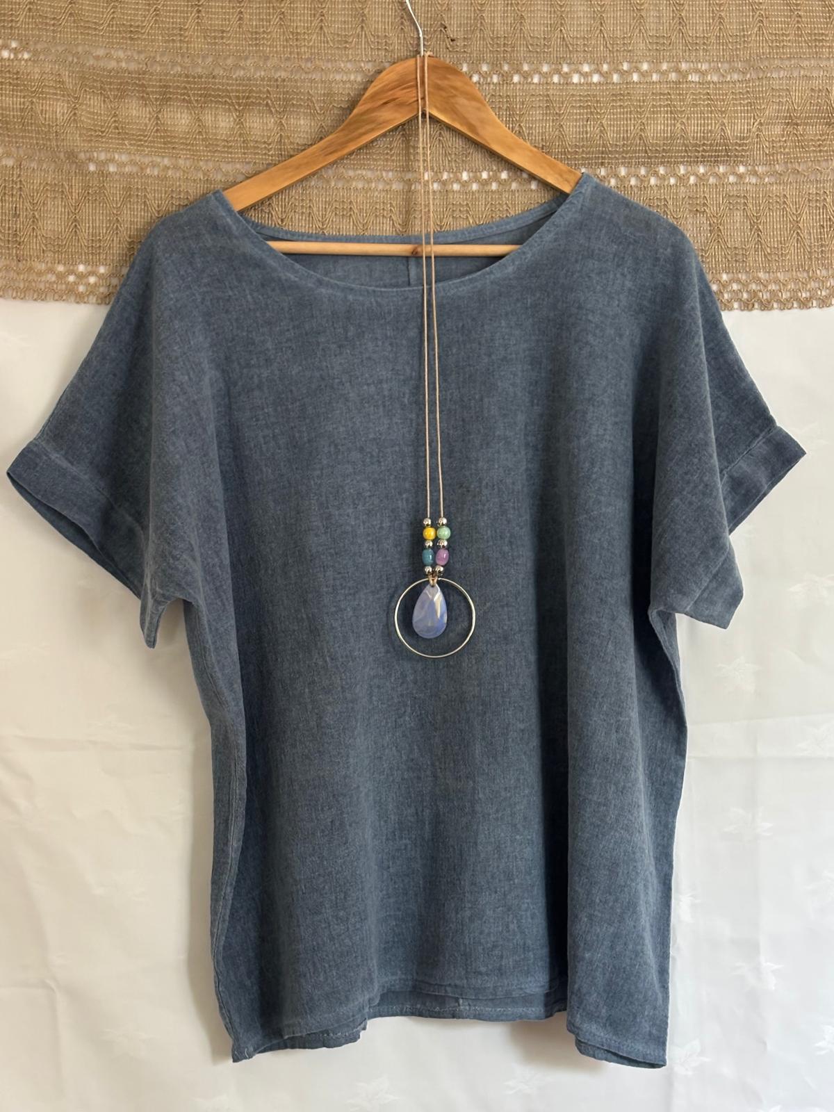 Round Neck Cotton Top