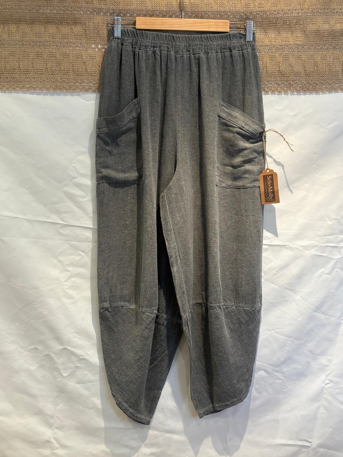 Italian-Made Harem Pants – 100% Cotton – One Size