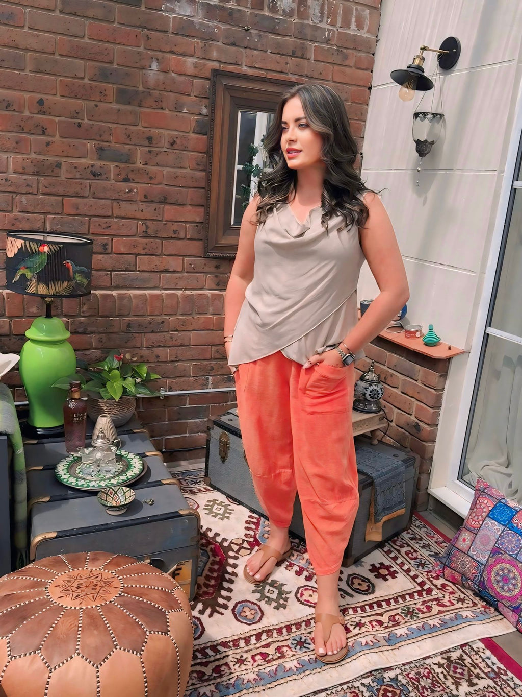 Cowl Neck Evening Top